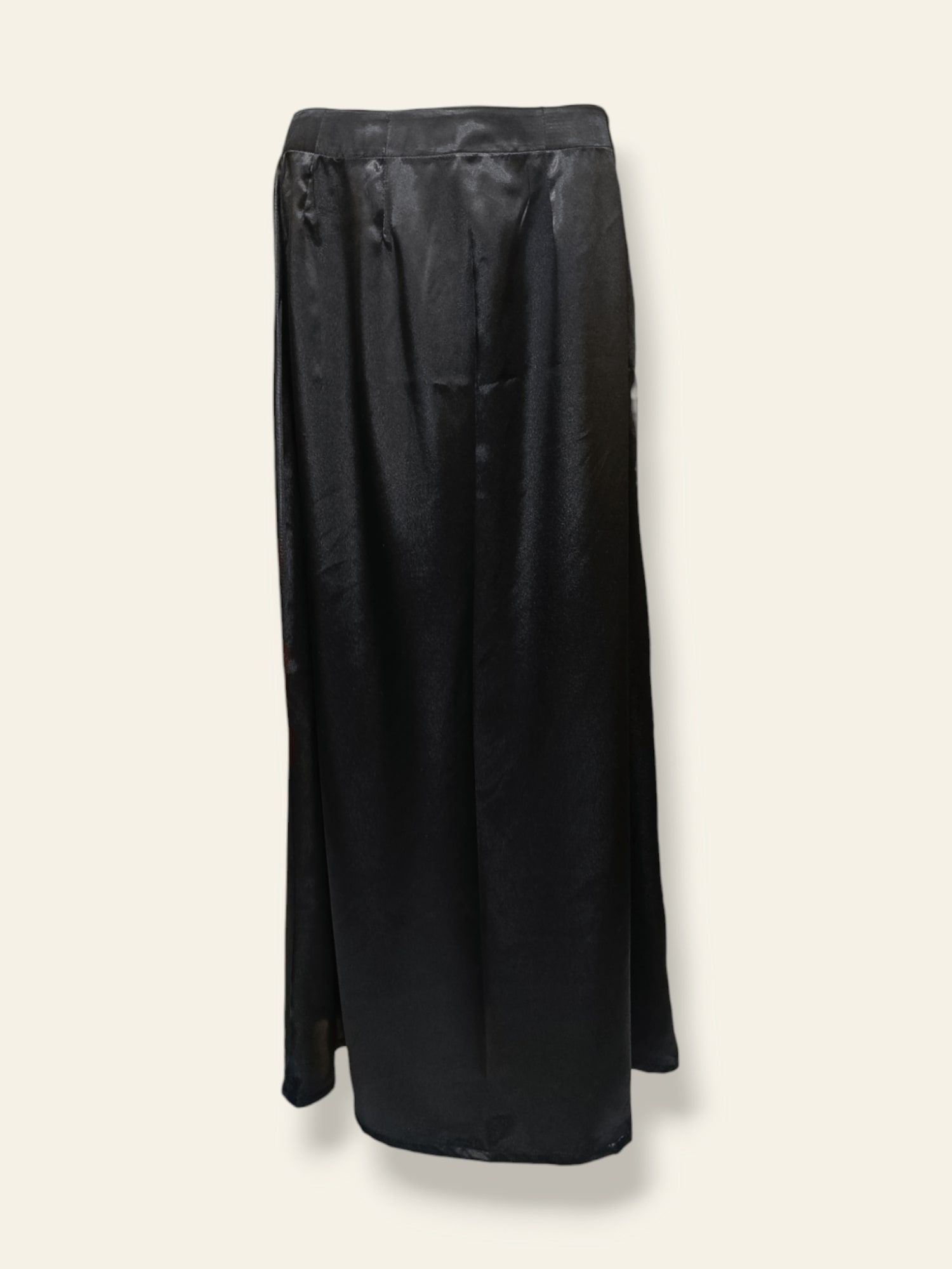 Korean Silk Black Skirt